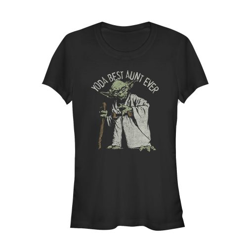 Junior’s Star Wars Yoda Best Aunt Ever T-Shirt