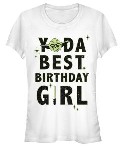 Junior’s Star Wars Yoda Best Birthday Girl T-Shirt
