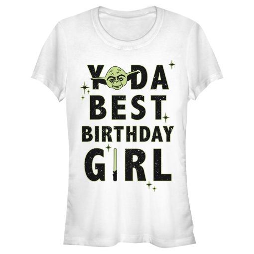 Junior’s Star Wars Yoda Best Birthday Girl T-Shirt