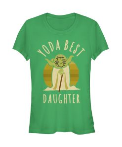 Junior’s Star Wars Yoda Best Daughter Cartoon T-Shirt