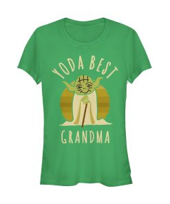 Junior’s Star Wars Yoda Best Grandma Cartoon T-Shirt