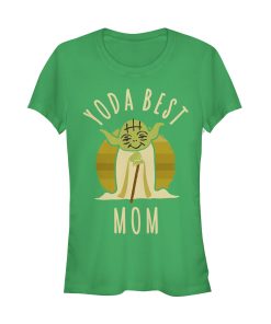 Junior’s Star Wars Yoda Best Mom Cartoon T-Shirt