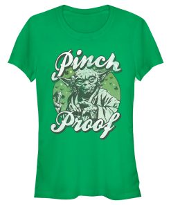 Junior’s Star Wars Yoda St. Patrick’s Day Pinch Proof T-Shirt
