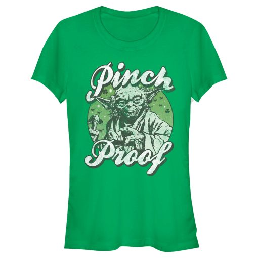 Junior’s Star Wars Yoda St. Patrick’s Day Pinch Proof T-Shirt