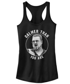 Junior’s The Big Lebowski Walter Calmer Than You Racerback Tank Top