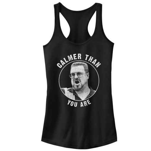 Junior’s The Big Lebowski Walter Calmer Than You Racerback Tank Top