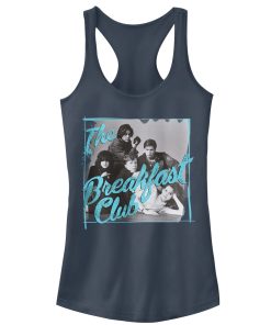 Junior’s The Breakfast Club Grayscale Character Pose Racerback Tank Top