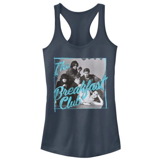 Junior’s The Breakfast Club Grayscale Character Pose Racerback Tank Top