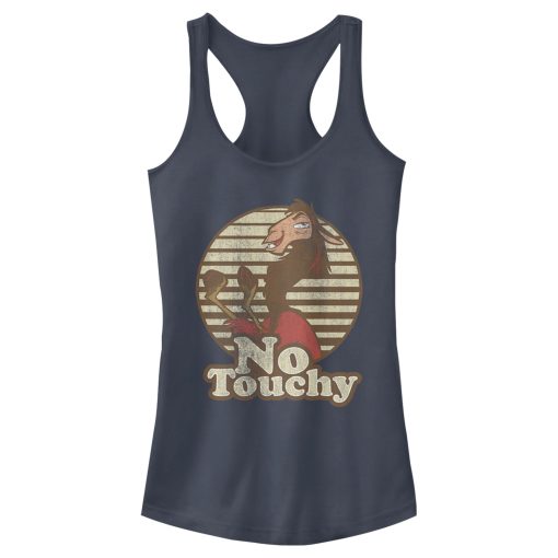 Junior’s The Emperor’s New Groove Kuzco No Touchy Racerback Tank Top