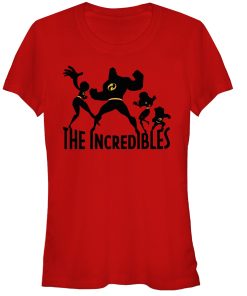 Junior’s The Incredibles Family Silhouette T-Shirt