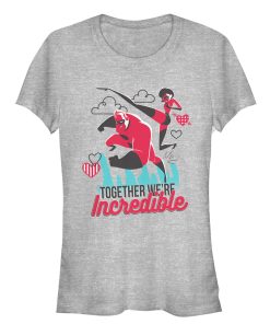 Junior’s The Incredibles Valentine Together We’re Incredible T-Shirt