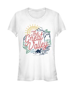 Junior’s The Land Before Time Colorful Great Valley Line T-Shirt