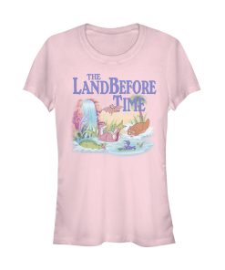 Junior’s The Land Before Time Dinosaur Summer Splash T-Shirt