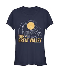 Junior’s The Land Before Time Great Valley Outline T-Shirt