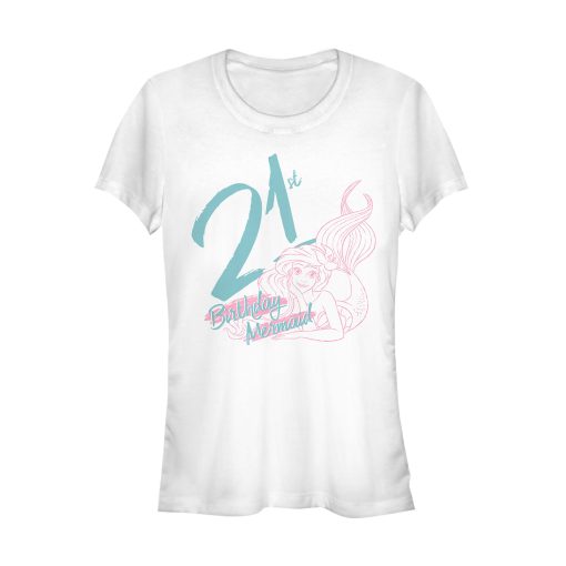 Junior’s The Little Mermaid Ariel 21st Birthday T-Shirt