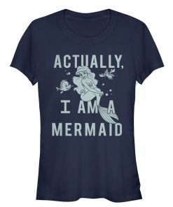 Junior’s The Little Mermaid Ariel Actually Mermaid T-Shirt