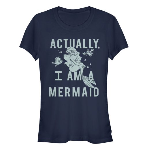 Junior’s The Little Mermaid Ariel Actually Mermaid T-Shirt