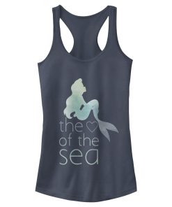 Junior’s The Little Mermaid Ariel Heart of Sea Racerback Tank Top
