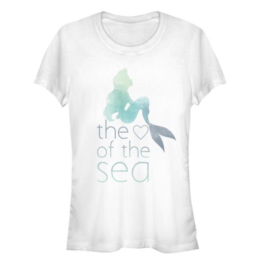 Junior’s The Little Mermaid Ariel Heart of Sea T-Shirt