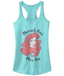 Junior’s The Little Mermaid Ariel Mermaids Have Fun Racerback Tank Top