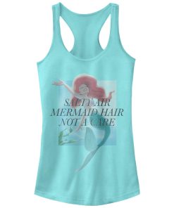 Junior’s The Little Mermaid Ariel Not a Care Racerback Tank Top