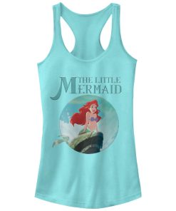 Junior’s The Little Mermaid Ariel Wave Racerback Tank Top
