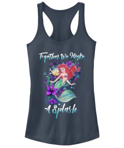 Junior’s The Little Mermaid Make a Splash Racerback Tank Top