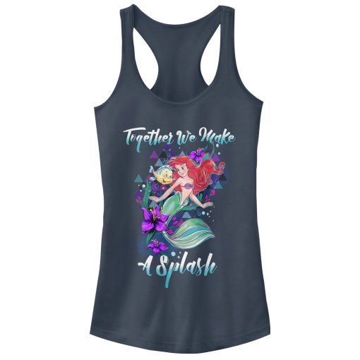 Junior’s The Little Mermaid Make a Splash Racerback Tank Top