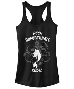 Junior’s The Little Mermaid Unfortunate Soul Silhouette Racerback Tank Top