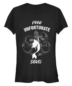 Junior’s The Little Mermaid Unfortunate Soul Silhouette T-Shirt