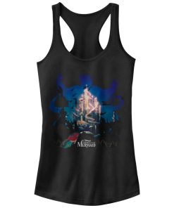 Junior’s The Little Mermaid Ursula Silhouette Racerback Tank Top