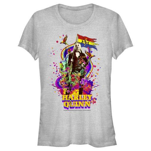 Junior’s The Suicide Squad Harley Quinn Color Splash T-Shirt