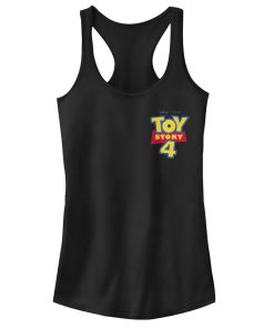 Junior’s Toy Story Bold Logo Badge Racerback Tank Top