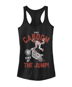Junior’s Toy Story Caboom Jump King Racerback Tank Top
