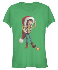 Junior’s Toy Story Christmas Woody Santa Claus T-Shirt