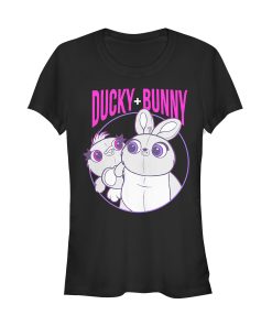 Junior’s Toy Story Ducky & Bunny Circle Portrait T-Shirt