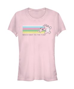 Junior’s Toy Story Ducky & Bunny Fun Rainbow Race T-Shirt