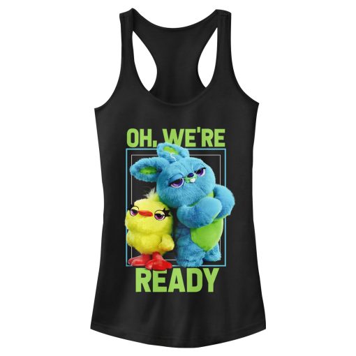 Junior’s Toy Story Ducky & Bunny Ready Pose Racerback Tank Top