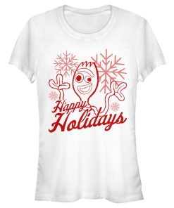 Junior’s Toy Story Forky Happy Holidays T-Shirt