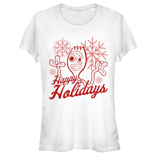 Junior’s Toy Story Forky Happy Holidays T-Shirt