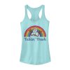 Junior’s Toy Story Forky Talkin’ Trash Rainbow Racerback Tank Top