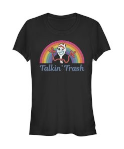 Junior’s Toy Story Forky Talkin’ Trash Rainbow T-Shirt