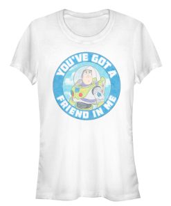 Junior’s Toy Story Friend in Me Buzz Circle T-Shirt