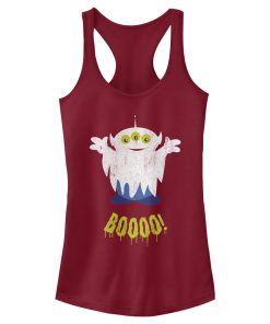 Junior’s Toy Story Halloween Squeeze Alien Boo Ghosts Racerback Tank Top