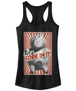 Junior’s Toy Story Hamm Put a Cork in It Racerback Tank Top