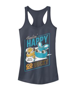 Junior’s Toy Story Happy Go Ducky & Bunny Racerback Tank Top