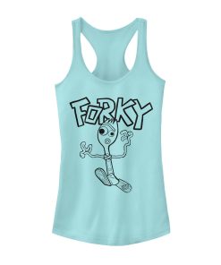 Junior’s Toy Story Running Forky Racerback Tank Top