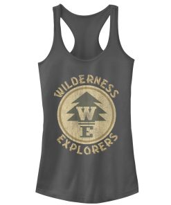 Junior’s Up Wilderness Explorer Badge Racerback Tank Top