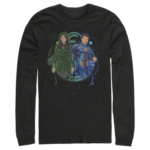 Men’s Marvel Eternals Sersi and Ikaris Duo Long Sleeve Shirt