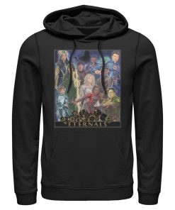 Men’s Marvel Eternals Watercolor Poster Pull Over Hoodie